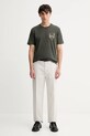 Бавовняна футболка Marc O'Polo 528201251186 зелений AW25