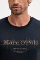 Хлопковая футболка Marc O'Polo 528230551196 тёмно-синий