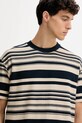 Marc O'Polo t-shirt bawełniany granatowy 528307551200