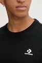 Converse t-shirt bawełniany CVM5T876 czarny
