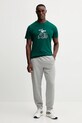 LA Sportiva t-shirt bawełniany Cinquecento ZACT205 zielony AW25