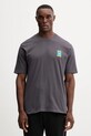 LA Sportiva tricou din bumbac Moon Patch imprimeu gri ZACT231