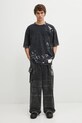 Pamučna majica Maison MIHARA YASUHIRO EMBELLISHED BLEACHED A15TS631 crna
