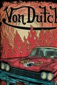Von Dutch t-shirt bawełniany VD.1.TR.FLAME czarny
