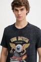 Von Dutch t-shirt bawełniany szary VD.1.TR.CARS