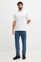 Lindbergh t-shirt bawełniany 30.400120C biały AW25