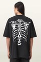 Ρούχα Βαμβακερό μπλουζάκι AllSaints ANATOMICA M046PD μαύρο