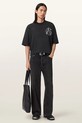 Βαμβακερό μπλουζάκι AllSaints ANATOMICA M046PD μαύρο