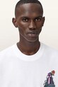 Βαμβακερό μπλουζάκι AllSaints DEFIANCE M004PD λευκό NC25