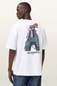 Βαμβακερό μπλουζάκι AllSaints DEFIANCE λευκό M004PD