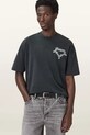 AllSaints t-shirt bawełniany DRIP nadruk czarny M005PD