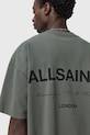 Bavlnené tričko AllSaints FUTURE M006PD zelená AW25