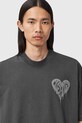 Odzież AllSaints t-shirt bawełniany TRIP M010PD szary