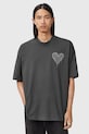 Памучна тениска AllSaints TRIP сив M010PD
