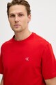 Calvin Klein Jeans t-shirt bawełniany czerwony LV04RC275G
