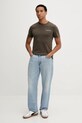 Guess Jeans t-shirt bawełniany M5BI27.K8HM0 brązowy AW25