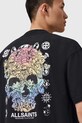 AllSaints t-shirt bawełniany TRANCE M022PD czarny AW25