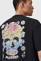 AllSaints t-shirt bawełniany TRANCE M022PD czarny AW25