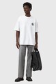 AllSaints t-shirt bawełniany WAVED M016JD biały