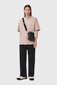 AllSaints t-shirt bawełniany XANDER M030JC różowy