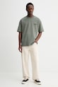 Bavlnené tričko AllSaints XANDER M030JC zelená SS26