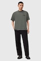 Хлопковая футболка AllSaints XANDER M030JC зелёный
