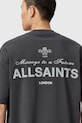 Bavlnené tričko AllSaints HERALD M015PD čierna AW25