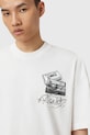 Odzież AllSaints t-shirt bawełniany REEL M019PD biały