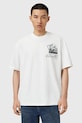 AllSaints t-shirt bawełniany REEL biały M019PD