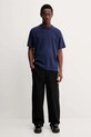 Abercrombie & Fitch t-shirt bawełniany KI124.5394.200 granatowy AW25