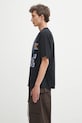 RHUDE t-shirt in cotone Cotswold Crest RHPF25TT06012 nero AW25