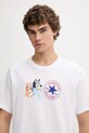 Converse t-shirt bawełniany BLUEY biały CVM5T501