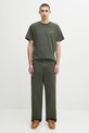 Carhartt WIP t-shirt bawełniany S/S Script Embroidery T-Shirt I030435.3CDXX zielony