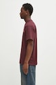 Carhartt WIP tricou din bumbac S/S American Script T-Shirt I029956.33KXX burgundia AW25