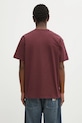 Îmbrăcăminte Carhartt WIP tricou din bumbac S/S American Script T-Shirt I029956.33KXX burgundia