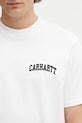 Bavlnené tričko Carhartt WIP S/S University Script T-Shirt biela I036110.00AXX