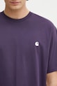 Carhartt WIP t-shirt bawełniany S/S Madison T-Shirt fioletowy I033000.39FXX
