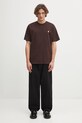 Carhartt WIP t-shirt bawełniany S/S Madison T-Shirt I033000.39GXX brązowy