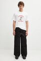 Βαμβακερό μπλουζάκι Carhartt WIP S/S Wild Dog T-Shirt I035450.02XX λευκό