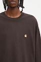 Carhartt WIP longsleeve bawełniany L/S Chase T-Shirt brązowy I026392.00WXX