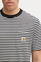 Carhartt WIP t-shirt bawełniany S/S Verner Pocket T-Shirt czarny I033816.2JGXX