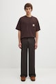 Bavlněné tričko Carhartt WIP S/S Work Pocket T-Shirt I035523.33HXX hnědá