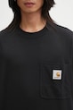 Carhartt WIP t-shirt bawełniany S/S Work Pocket T-Shirt czarny I035523.89XX