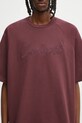 Carhartt WIP t-shirt bawełniany S/S Ray T-Shirt bordowy I035306.33KXX