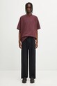 Carhartt WIP t-shirt bawełniany S/S Ray T-Shirt I035306.33KXX bordowy