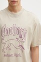 Carhartt WIP t-shirt bawełniany S/S Hackwork T-Shirt beżowy I035434.2LP60