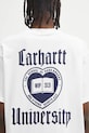 Бавовняна футболка Carhartt WIP S/S Schooling T-Shirt білий I035453.02XX