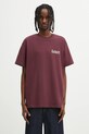Odzież Carhartt WIP t-shirt bawełniany S/S Schooling T-Shirt I035453.33KXX bordowy