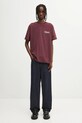 Carhartt WIP t-shirt bawełniany S/S Schooling T-Shirt I035453.33KXX bordowy