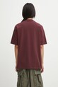 Odzież Carhartt WIP t-shirt bawełniany S/S Schooling Heart T-Shirt I035455.33KXX bordowy